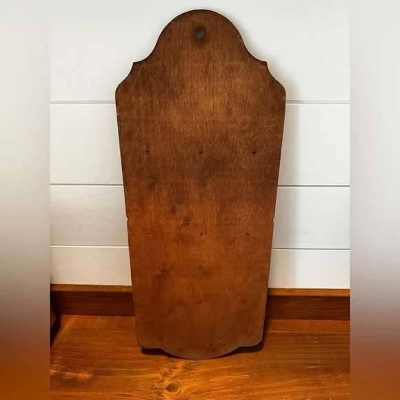 Wooden Vintage Wall Hanging 18 Spoon Holder Decor Pineapple Design 20x8 - Picture 3 of 3